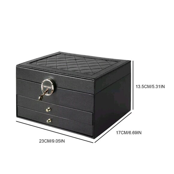 3 Layer White Jewelry Box, Jewelry Holder Organizer  , Large - Picture 8 of 14